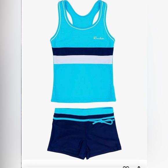 Other - NEW - KABETY Girls plus size Summer Two Piece Boyshort Fashion Tankini Swimsuit